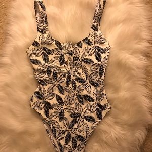 Aerie Henley One Piece Cheeky Swimsuit